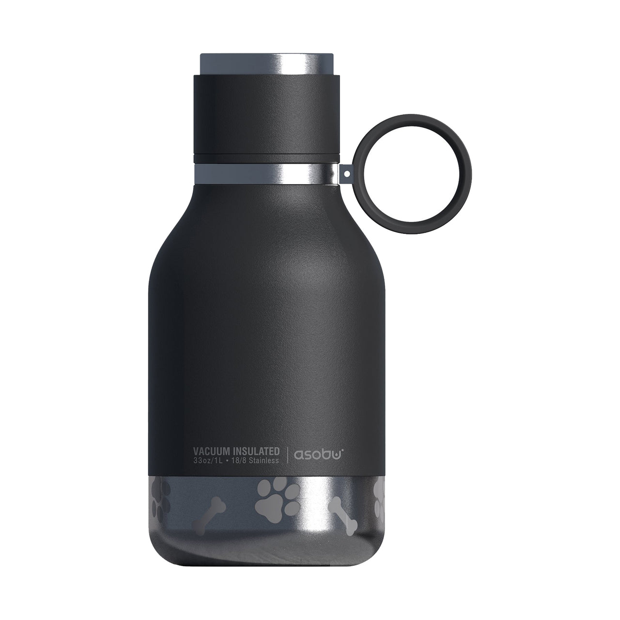 975ml Stainless Steel Travel Water Bottle with Dog Bowl