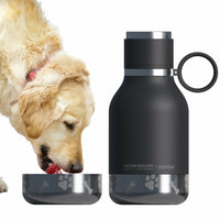 Thumbnail for 975ml Stainless Steel Travel Water Bottle with Dog Bowl