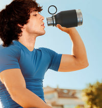 975ml Stainless Steel Travel Water Bottle with Dog Bowl