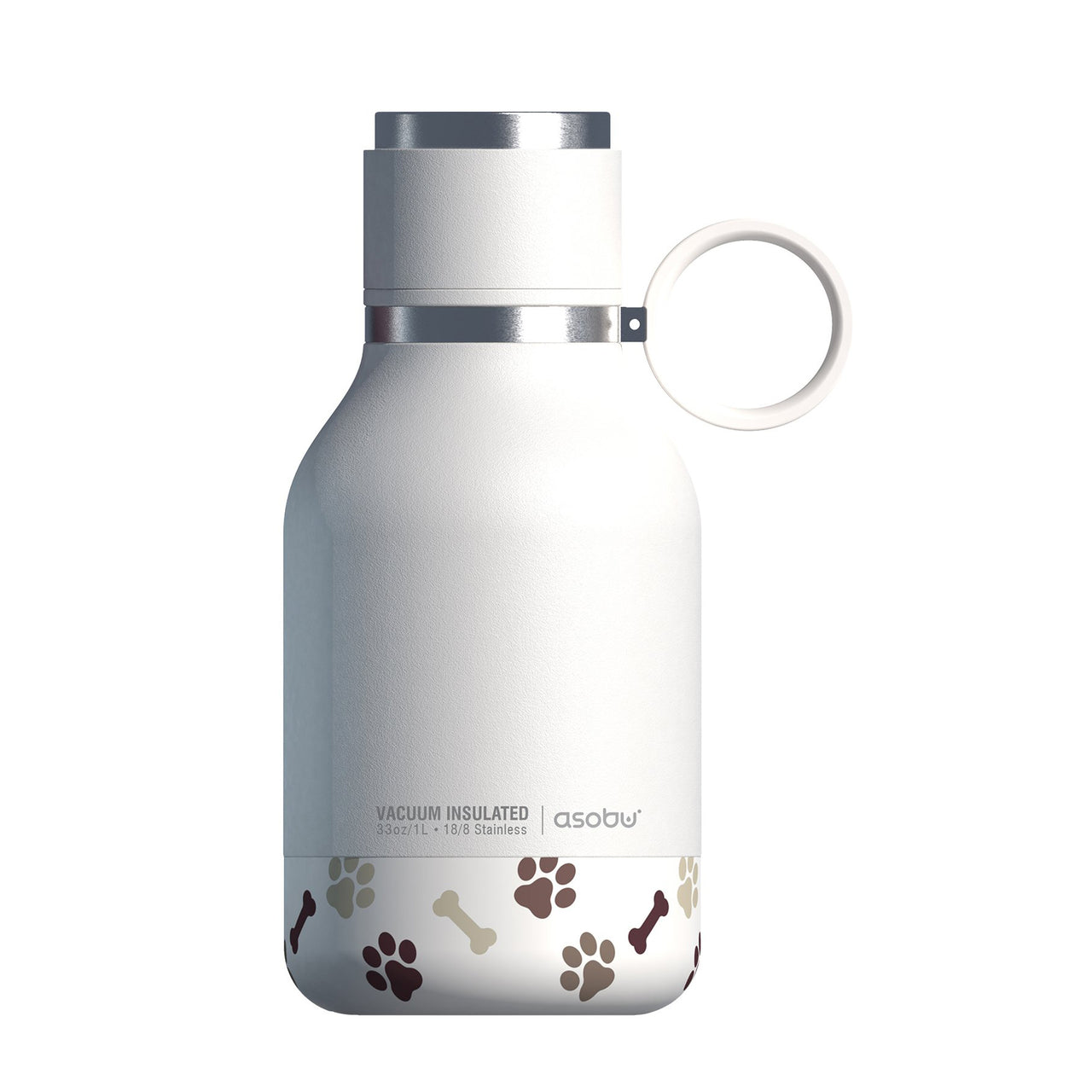 975ml Stainless Steel Travel Water Bottle with Dog Bowl