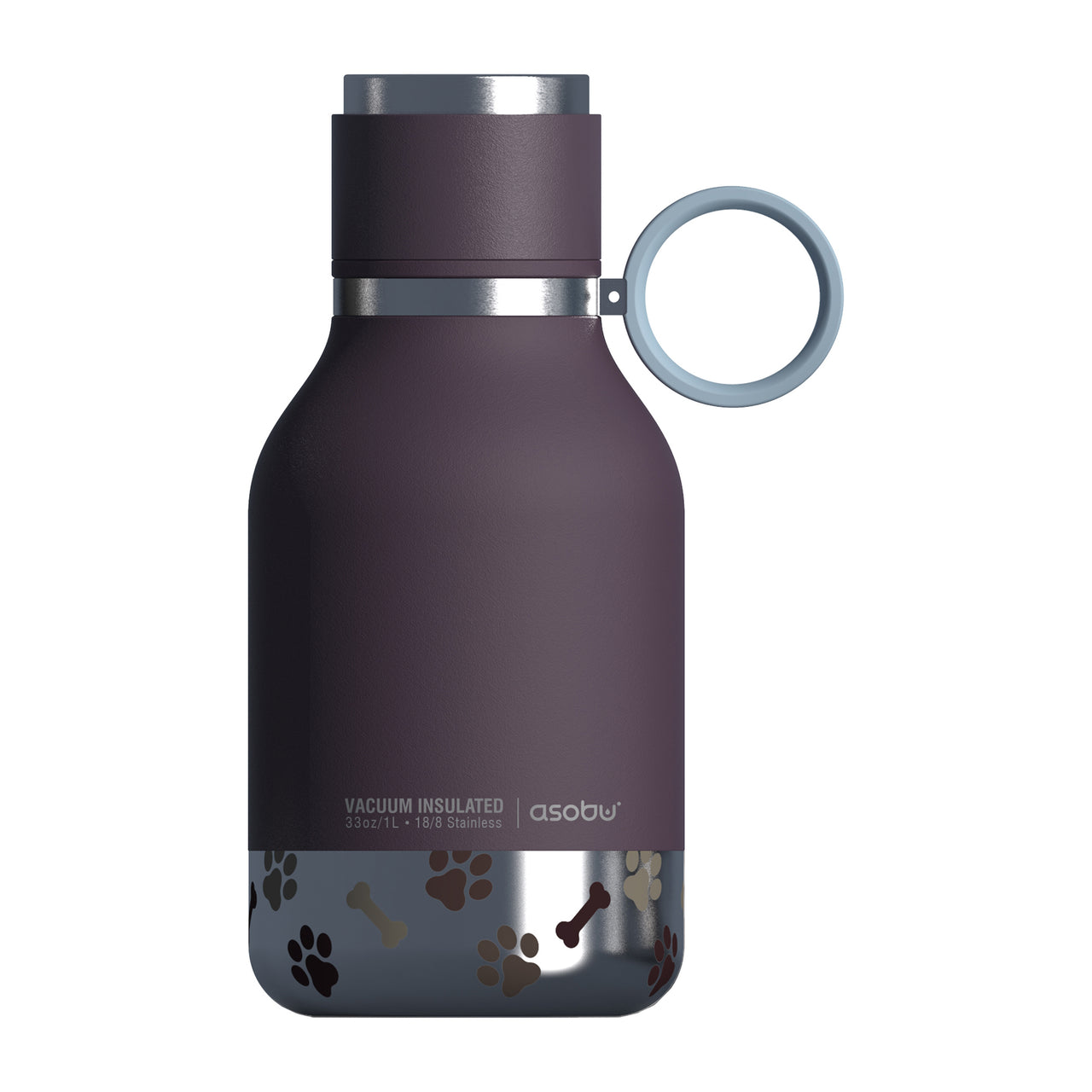 975ml Stainless Steel Travel Water Bottle with Dog Bowl