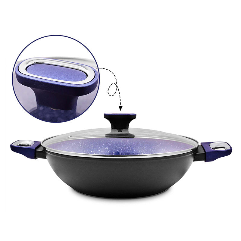 Anya 32cm Non-Stick Wok with Lid