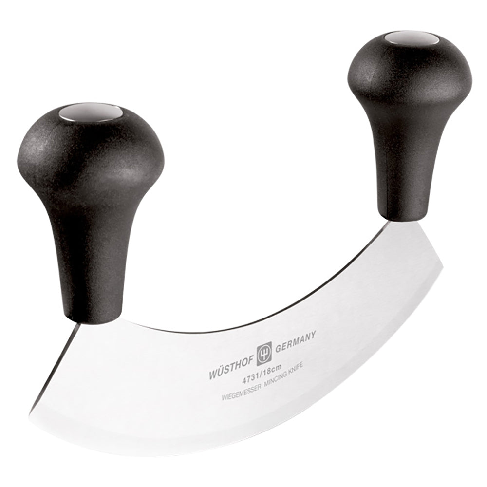 Black 18cm Stainless Steel Mincing Knife