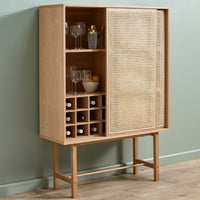 Thumbnail for Inari Rattan Display Wine Cabinet