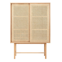 Inari Rattan Display Wine Cabinet
