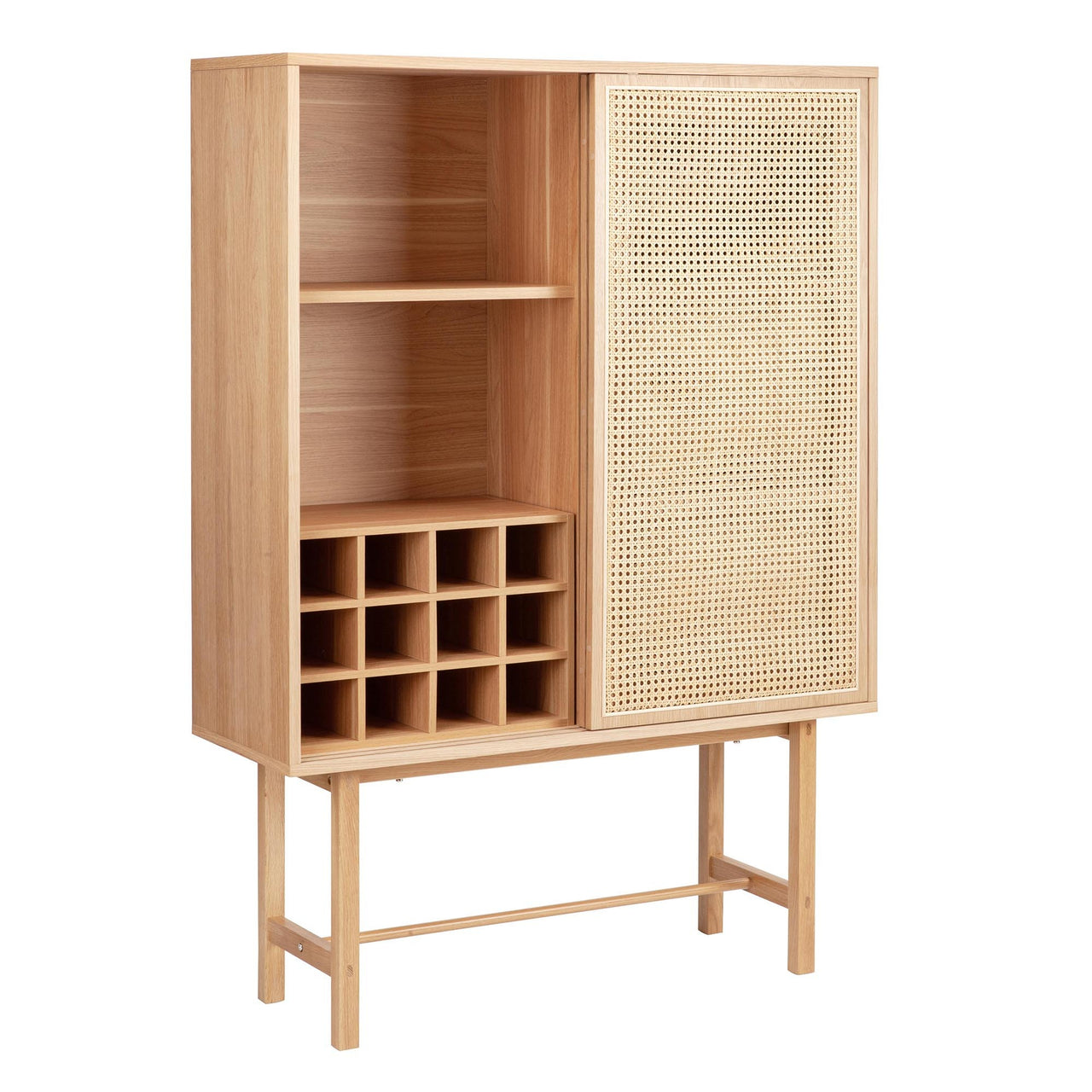 Inari Rattan Display Wine Cabinet