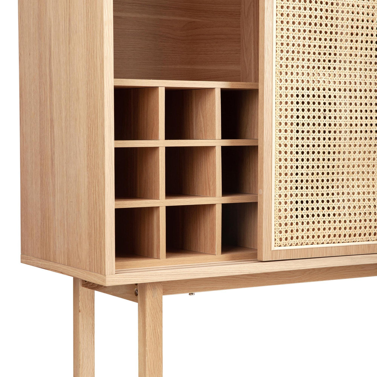 Inari Rattan Display Wine Cabinet