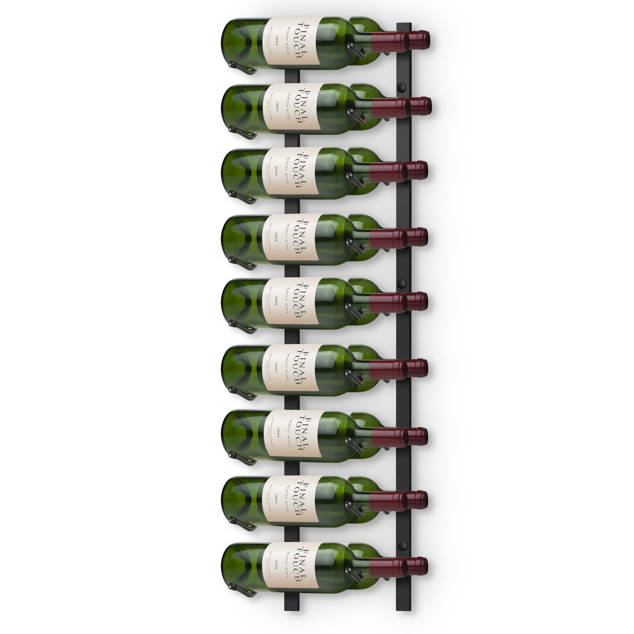 Yves 18 Bottle Wall Mounted Iron Wine Rack
