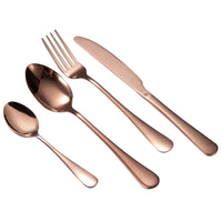 Thumbnail for 24 Piece Rose Gold Stainless Steel Cutlery Set