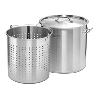 2 Piece 50L Stock Pot & 33L Pasta Strainer Set