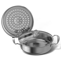 2 Piece Stainless Steel Steam Pot Set
