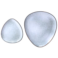 2 Piece Stoneware Entree & Dinner Plate Set