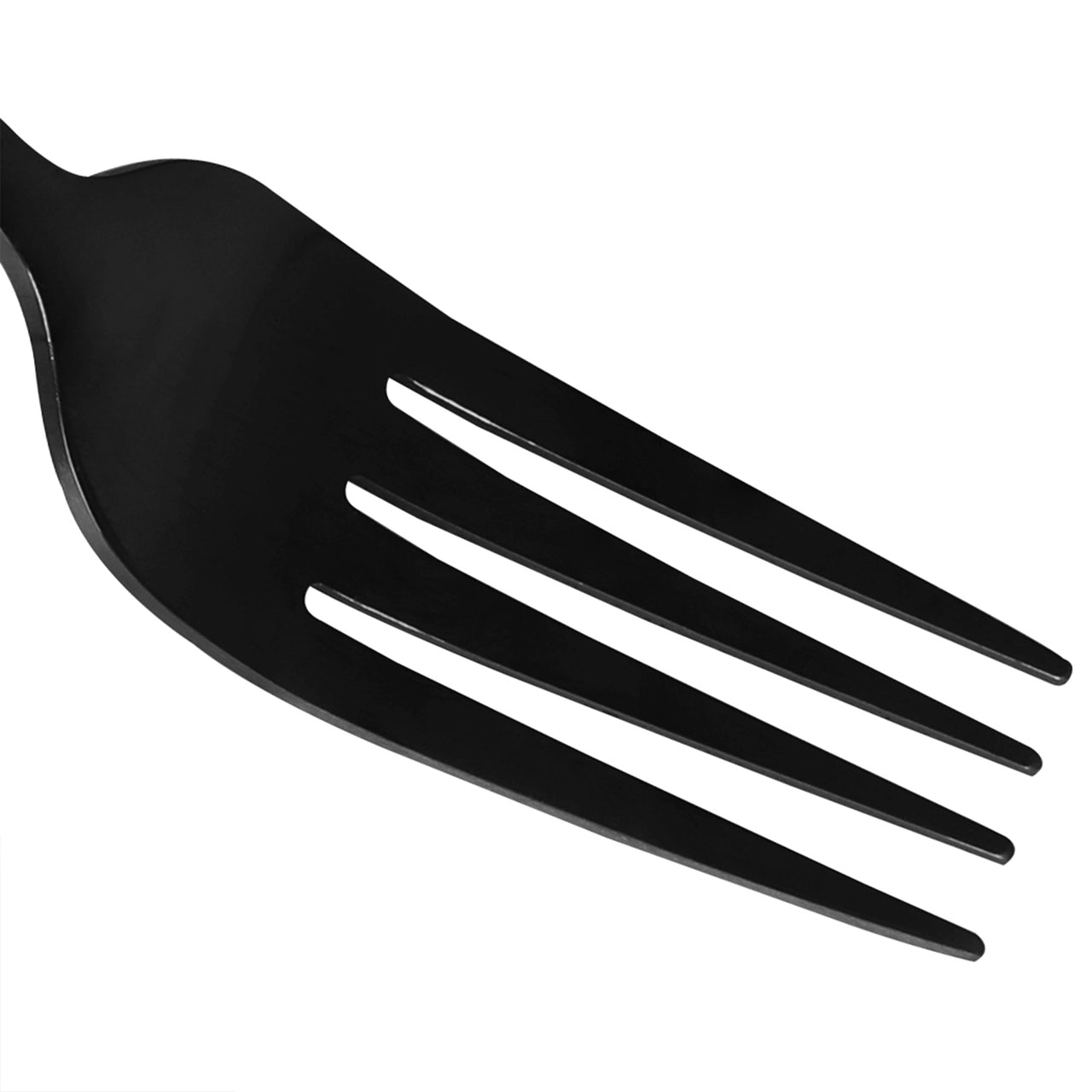 30 Piece Black Prism Stainless Steel Cutlery Set