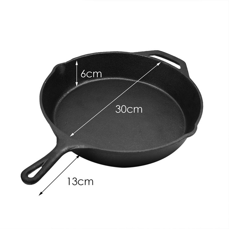 30cm Cast Iron Skillet Frying Pan