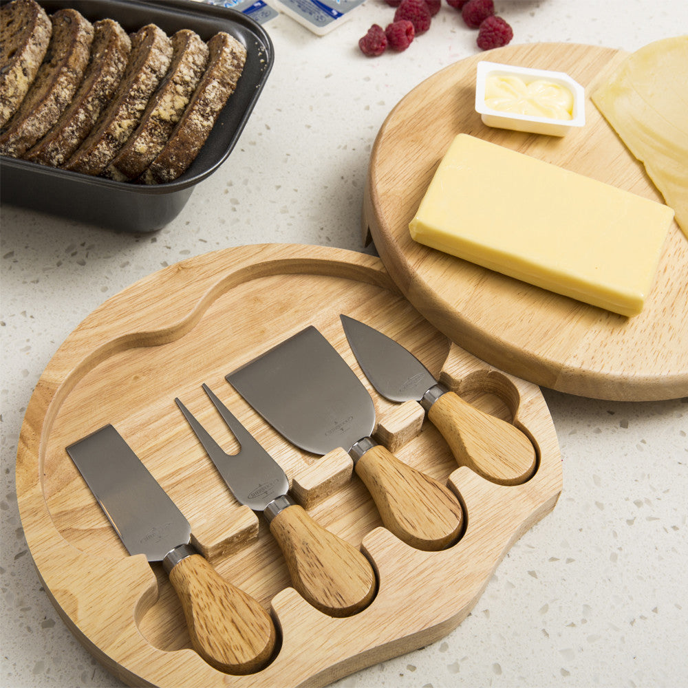 4 Piece Small Cheese Knife & Board Set