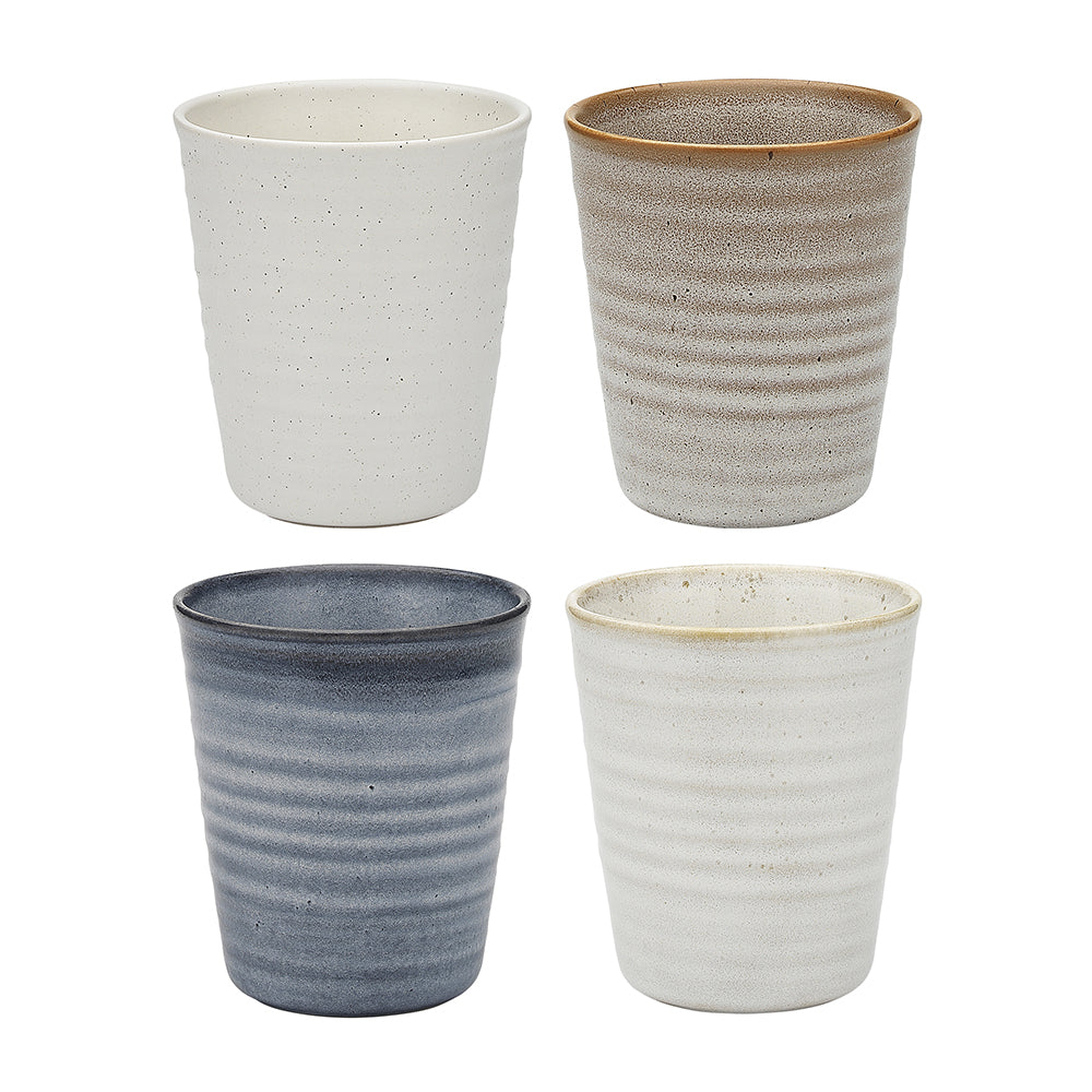 4 Piece Ottawa 250ml Stoneware Latte Cup Set