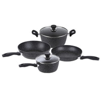 Thumbnail for 4 Piece Non-Stick Marble-Coated Cookware Set