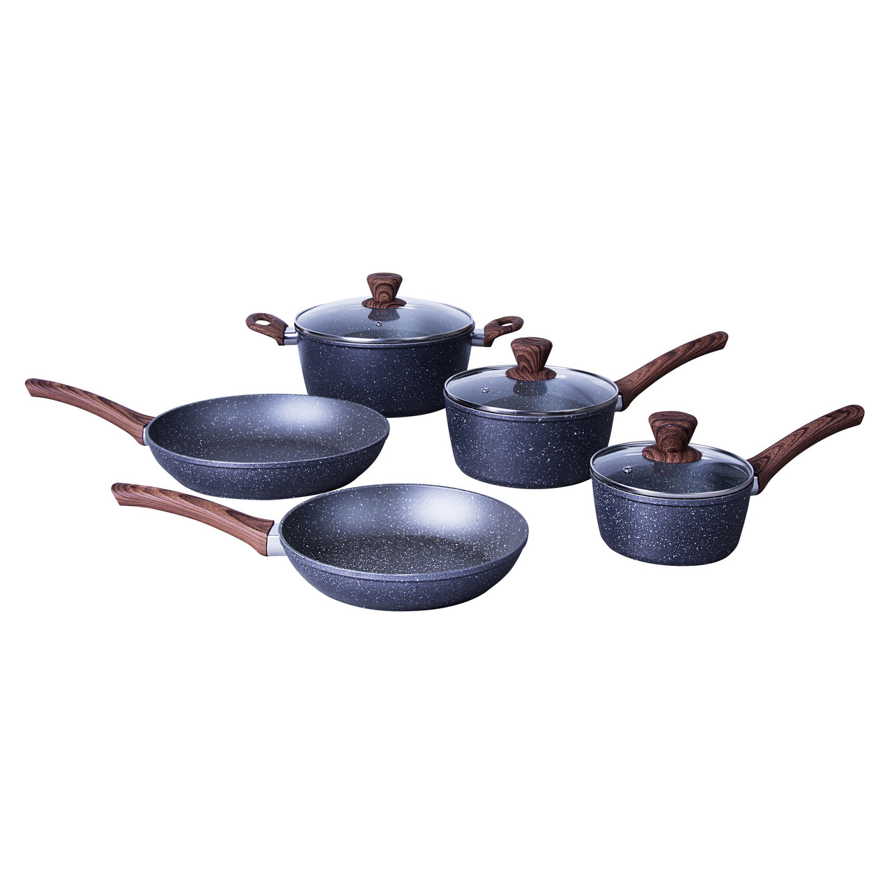 5 Piece Aluminium Non-Stick Cookware Set