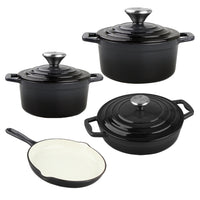 Thumbnail for 4 Piece Black Xanten Cast Iron Cookware Set