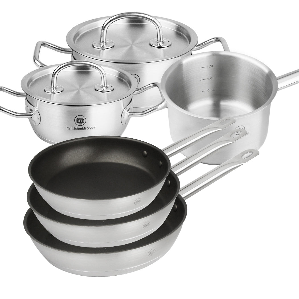6 Piece Pro X Juno Stainless Steel Cookware Set