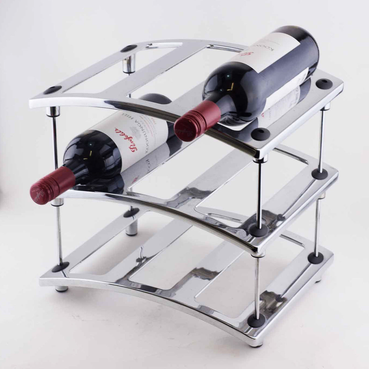 9 Bottle Zinc Alloy Wine Rack