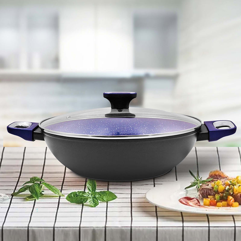 Anya 32cm Non-Stick Wok with Lid