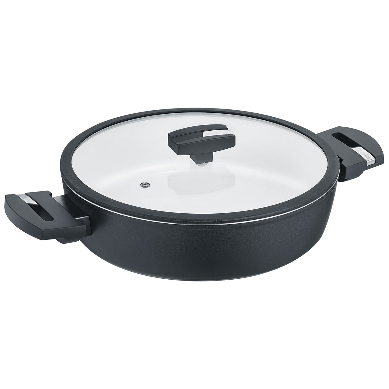 B.Nature 28cm Aluminium Saute Pan with Lid