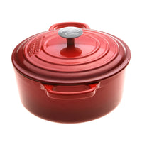 Thumbnail for Black Cherry Red 4.2L Cast Iron Dutch Oven