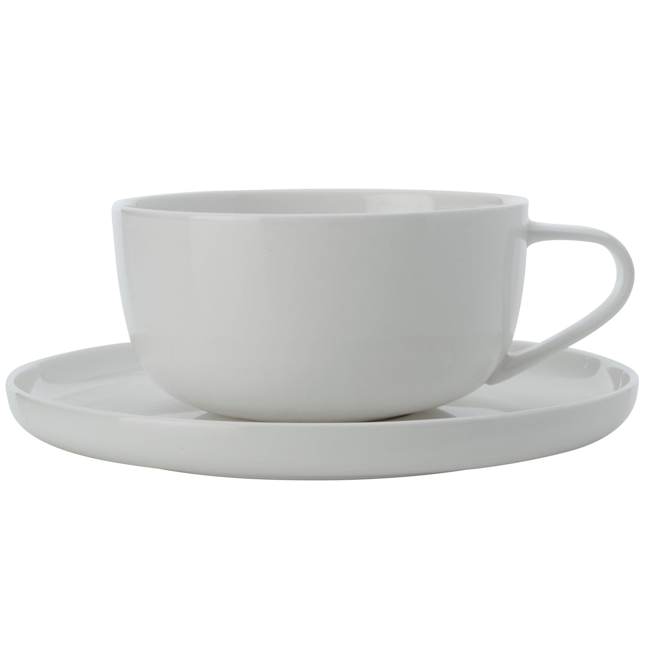 Cashmere High Rim 300ml Cups & Saucers (Set of 4)
