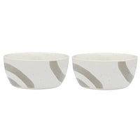 Charcoal Nomad 15.5cm Stoneware Noodle Bowls (Set of 2)