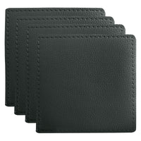 Thumbnail for Charcoal Table Accents Faux Cowhide Leather Coasters (Set of 4)