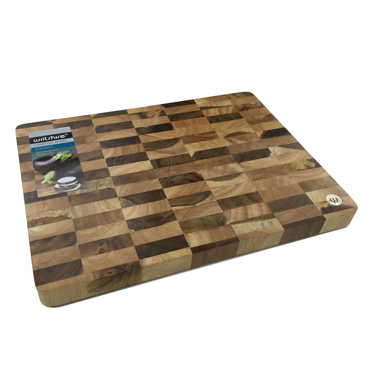 Chequered Acacia & Rubberwood Chopping Board