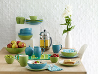 Thumbnail for 16 Piece Colorwave Turquoise Coupe Dinner Set