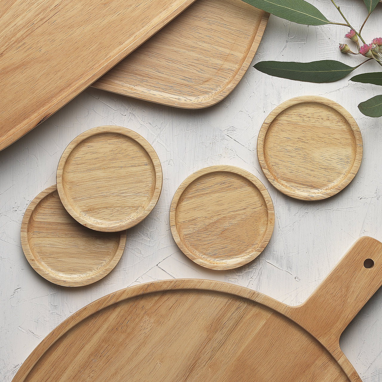 Alto Rubberwood Coasters (Set of 4)