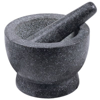 Thumbnail for Grey 17cm Granite Mortar & Pestle