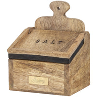 Thumbnail for James Wooden Salt Box with Spoon