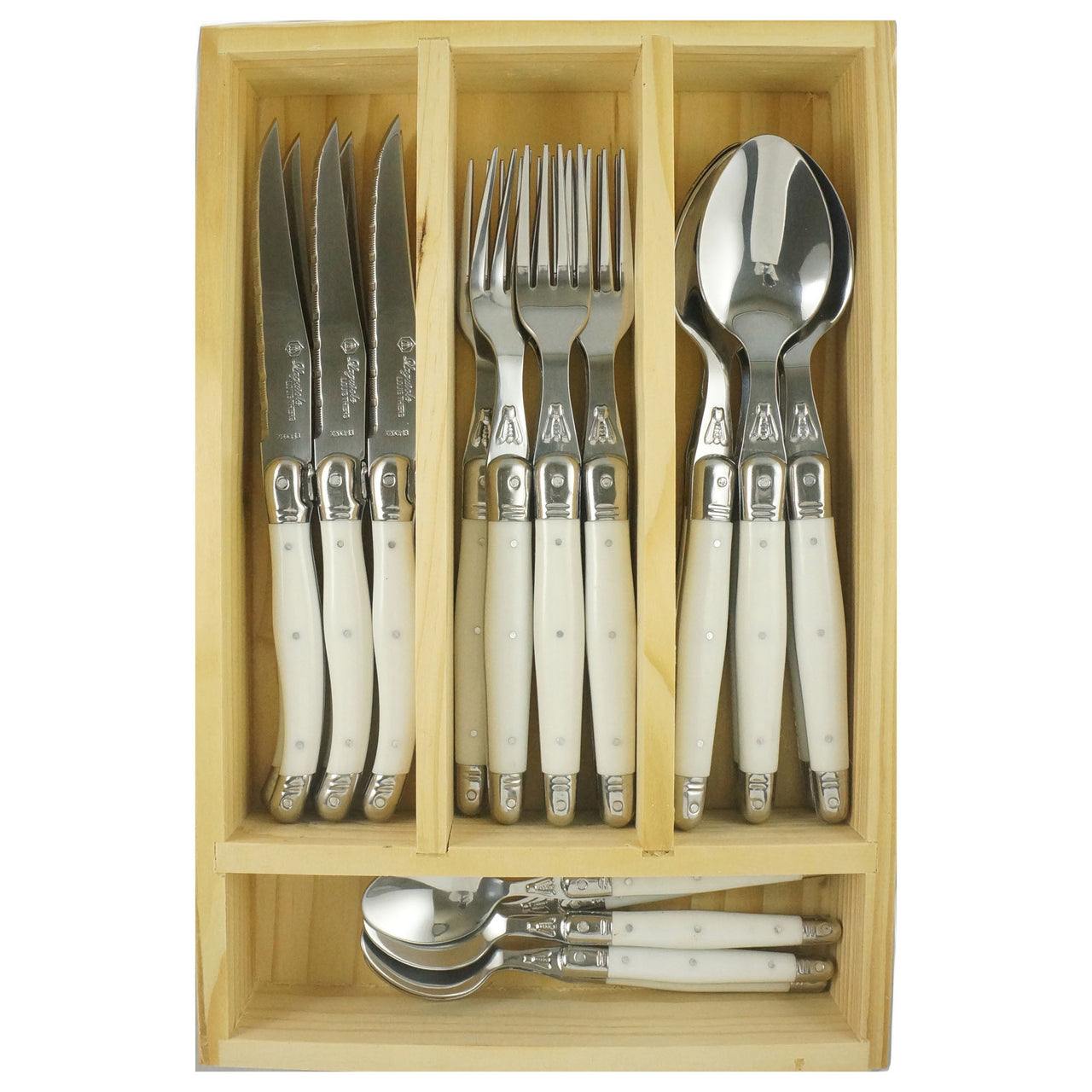 Laguiole by Louis Thiers Lineaire 24 Piece Cutlery Set