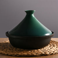 Thumbnail for Ombre Green Cast Iron Tagine