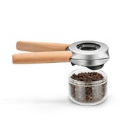 Thumbnail for 2 Piece Ortwo Beech Wood Pepper Mill & Jar Set