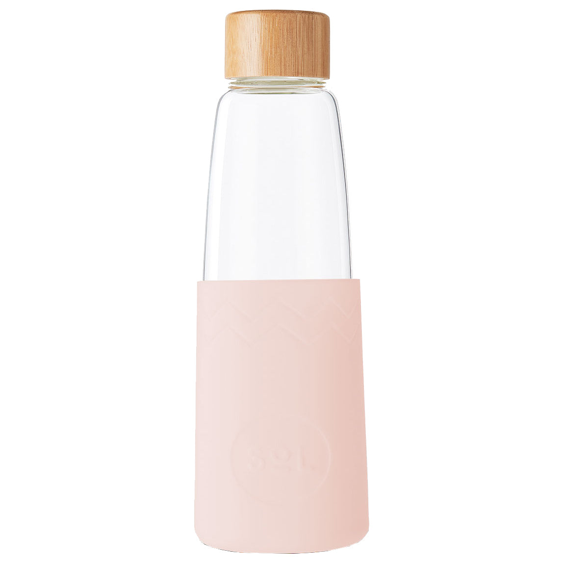 Paradise Peach Glass Water Bottle