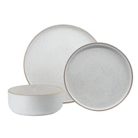 Thumbnail for Salt & Pepper White Hana Dinner Set 12 Piece