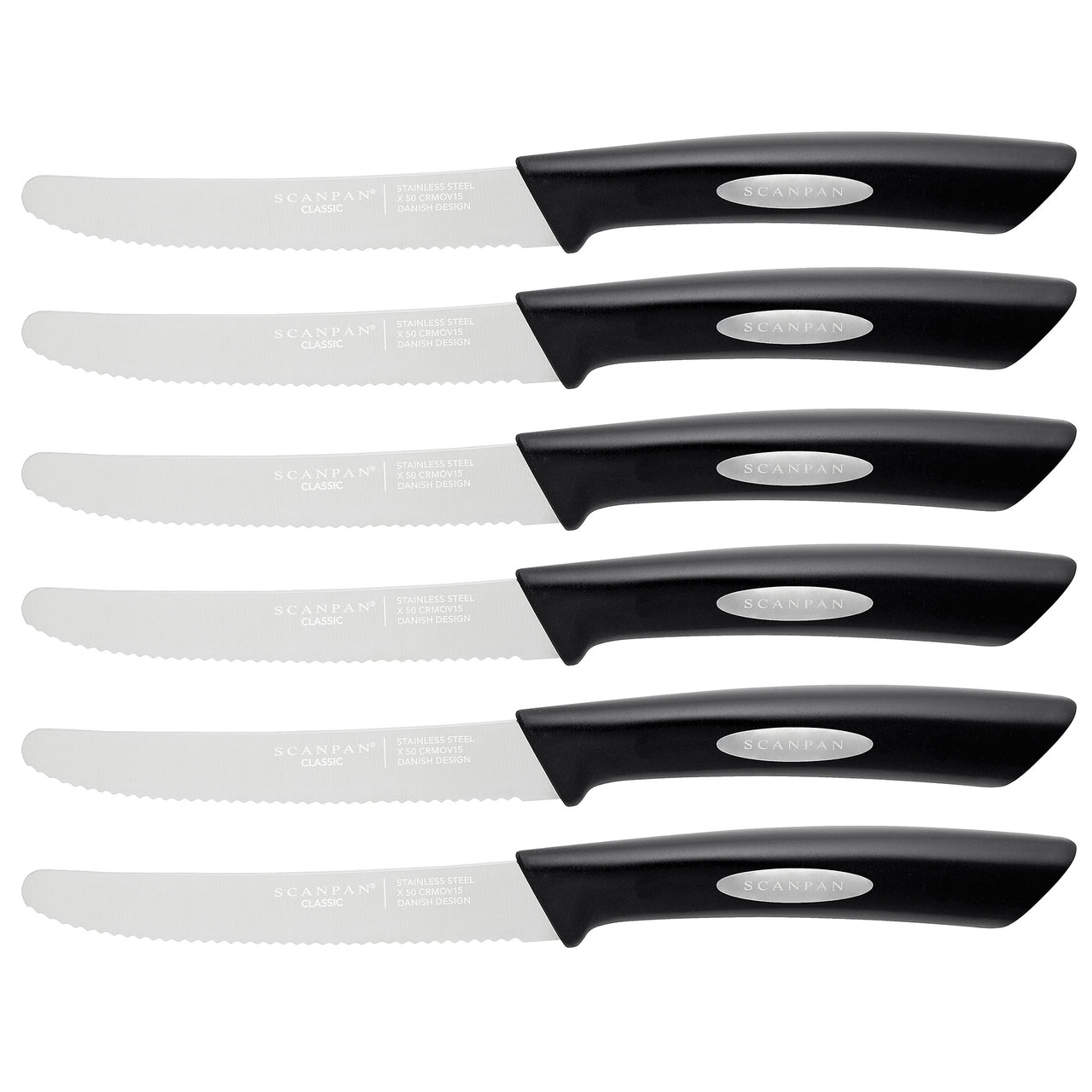 Stainless Steel Steak Knives 11.5cm 6 Piece (Set of 6)