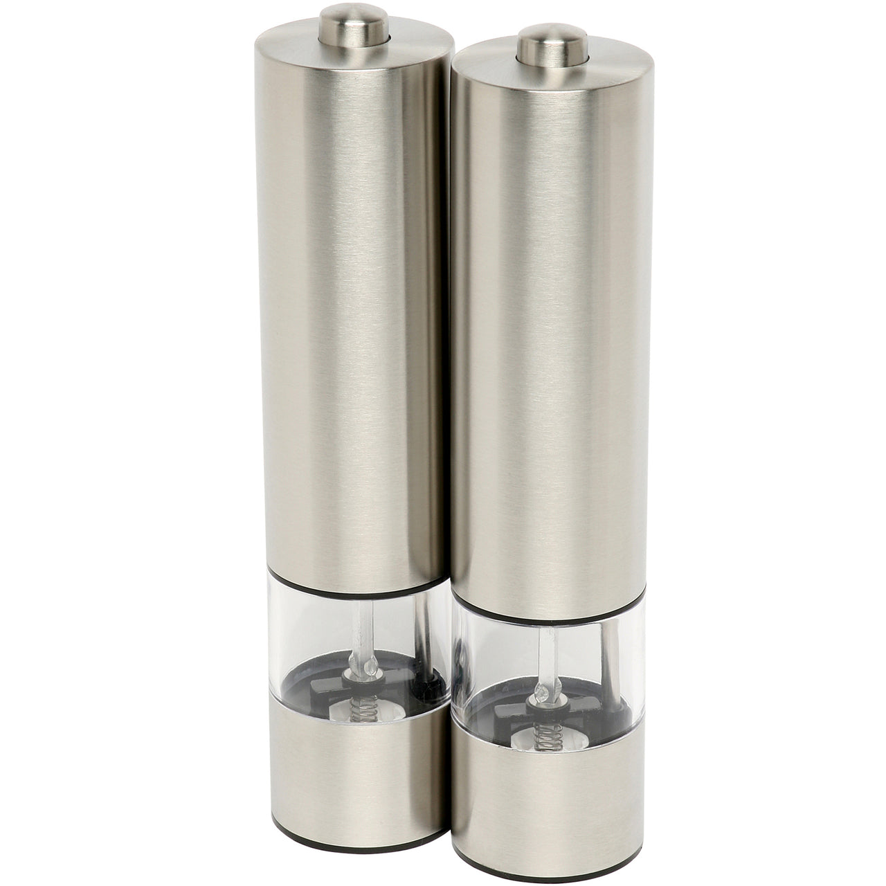 Set of 2 Electric Stainless Steel Salt & Pepper Mills