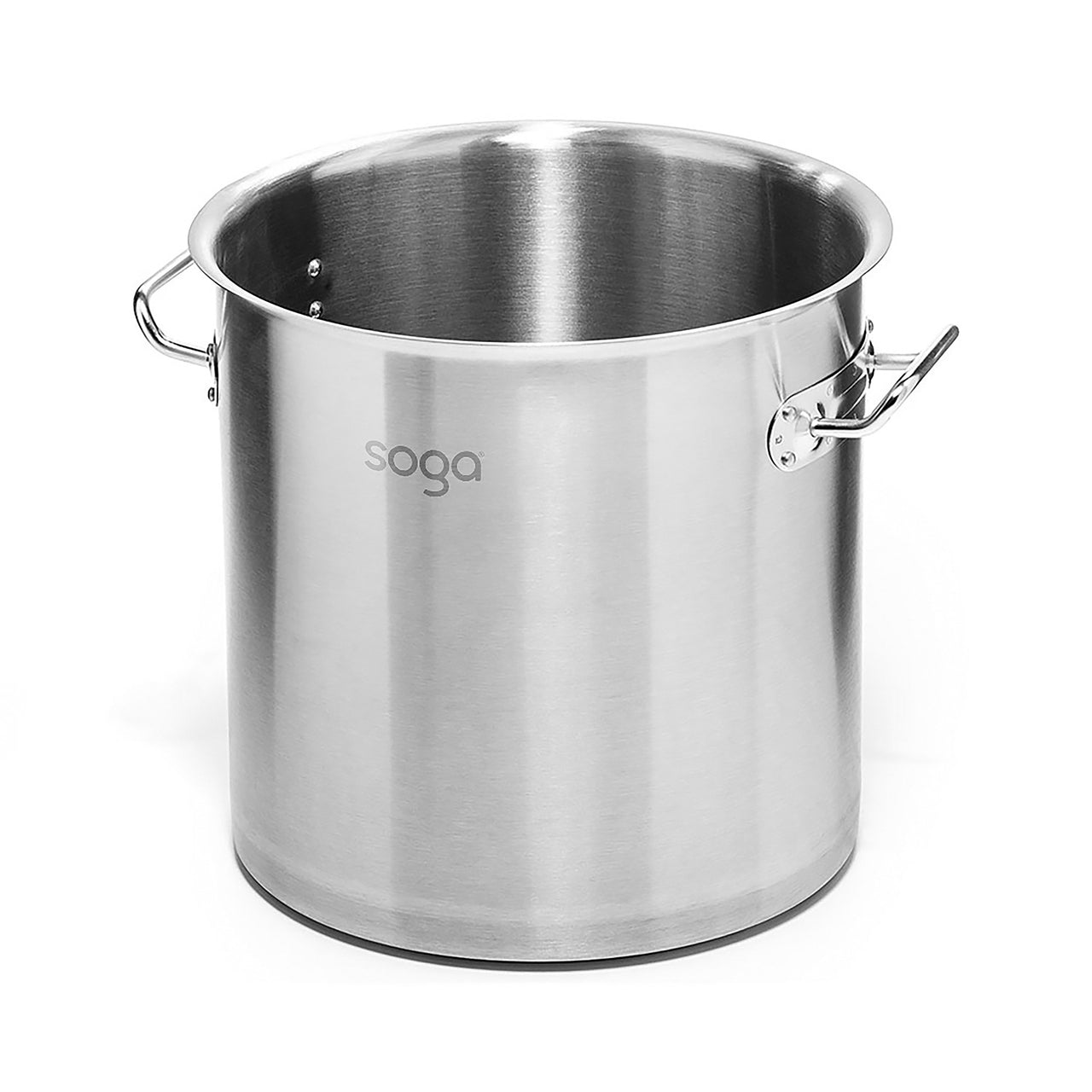 Silver Stainless Steel Stock Pot with Lid