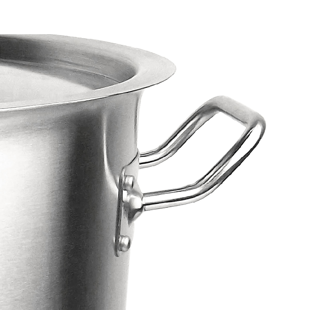 Silver Stainless Steel Stock Pot with Lid