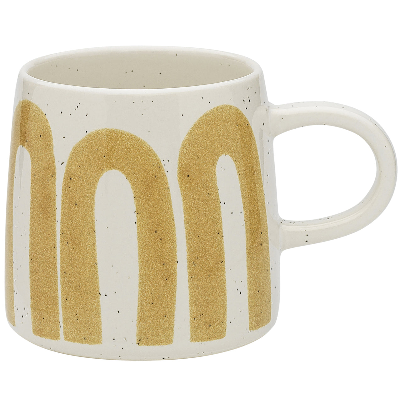 White & Yellow Nomad 340ml Stoneware Mugs (Set of 2)