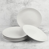 Thumbnail for White Mari 26cm Ceramic Dinner Plates (Set of 6)