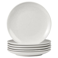 White Mari 26cm Ceramic Dinner Plates (Set of 6)