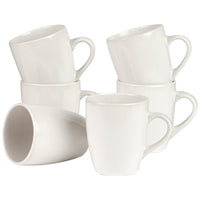 Thumbnail for White Mari 400ml Ceramic Mugs (Set of 6)